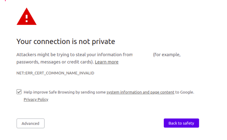 No HTTPS